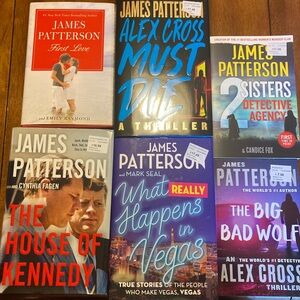 6 James Patterson books